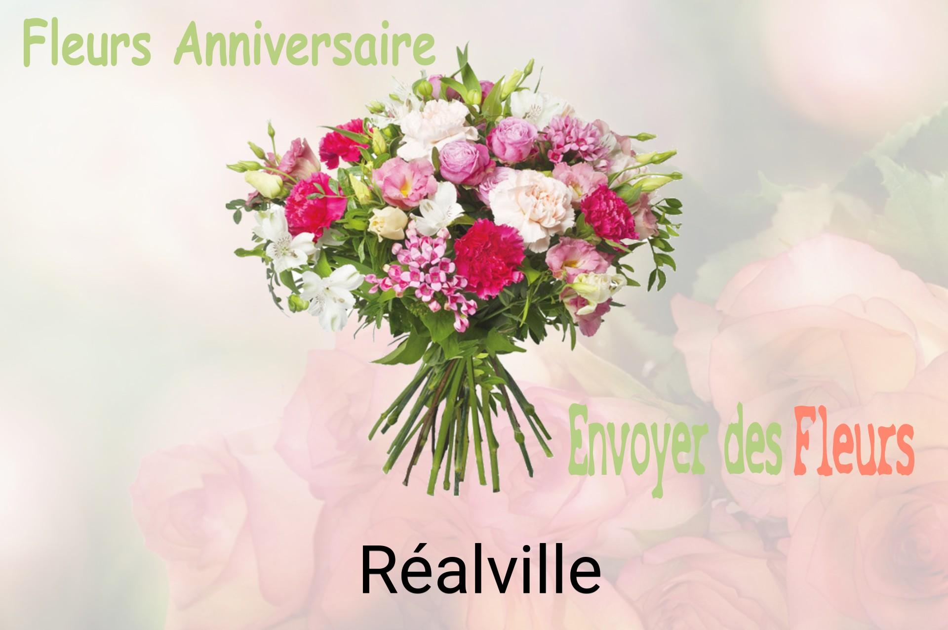 Bouquet de fleurs d’anniversaire livré à Réalville