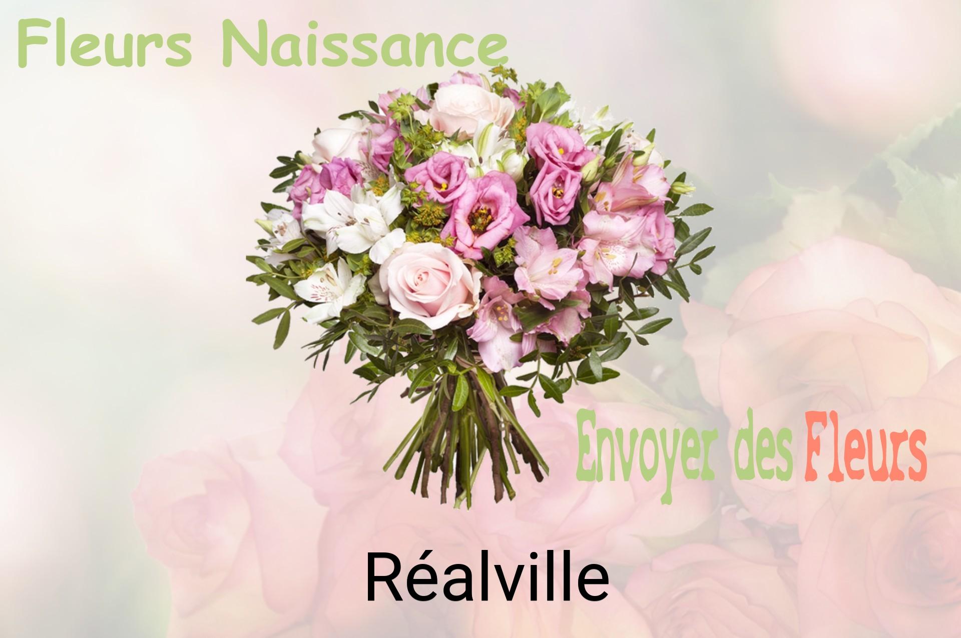 Bouquet de fleurs de naissance livré à Réalville